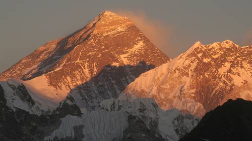 Everest sunset from Gokyo Ri