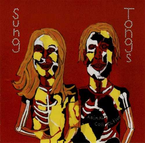 Allmusic album Review : On Sung Tongs, their first record distributed by FatCat, the two-man Animal Collective come on like sun-scorched acid eaters gathered around the campfire, strumming and grinning while they weave their material out of cyclical singalongs and tight harmonies. Surprisingly, both for fans as well as new additions, that marks a much more accessible sound for a group that had previously probed the outer limits of prog and psychedelia. (Still, back to basics is the right place for a collective that released three albums in 2003.) Immediately called to mind here are the Holy Modal Rounders and, to a lesser extent, the Incredible String Band. While Animal Collective certainly dont share the intimate knowledge of folk music or the expert musicianship of the Holy Modals or the ISB, they do understand the importance of repetition in reaching altered states, and they indulge in many naturalistic post-production enhancements to get there. "Leaf House" and "Who Could Win a Rabbit" open the record with a cozy atmosphere created from soaring harmonies and Beach Boys-type bungalow percussion. From there, with only a few exceptions, Sung Tongs devolves into the loosest of jam sessions, a midsummer nights dream of pixilated picking in similar company with the lengthy mid-album interlude ("Green Typewriters") during the Olivia Tremor Controls Dusk at Cubist Castle. Although the duo didnt record nearly enough material to justify checking out quite so soon, Sung Tongs is a striking record, a breath of fresh air within experimentalist indie rock.