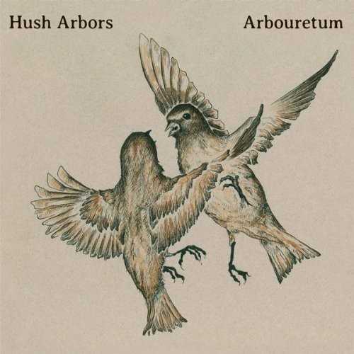 Allmusic album Review : Hush Arbors and Arbouretum, two extremely different outfits that both explore the lineage of progressive folk and its chance encounters with experimental and improvisatory forms, come together on the split album Aureola as distant but loving cousins or possibly two sides of the same coin. Hush Arbors Keith Wood and crew contribute five drifty tunes of wandering dreamer folk touched by subdued bursts of fuzzed-to-infinity guitar leads. Woods involvement as a supportive player in Six Organs of Admittance, Current 93, and other more free-form outfits has informed his structured folk with loosely unhinged crosscurrents. The free-raga lead guitar exclamations on "People & Places" take the songs overall feel from On the Beach-era Neil Young outtake to one of animated free flight. Woods achy high-register vocals may bring Bon Iver to mind to some, but the wounded character that lies beneath the surface has more in common with Bobb Trimbles cold falsettos or deeper still the washy lostness of Gary Higgins on his classic of outsider folk, Red Hash. Arbouretum also wander around the intersection of traditional folk and a new breed of psychedelic sounds, relying on a more tumultuous blend of overdriven guitars, booming rhythms, and U.K. folk-inspired melodies serving as the starting point for drony improvisations. The three tracks offered up here all stretch out in a languid uneasiness, with singer/guitarist Dave Heumann alternating crushing acid-laced guitar solos with belted vocals over repetitive grooves. Its the complementary nature of the bands sentiments more than their sounds that makes Aureola successful. While Hush Arbors gently melancholic folk comes from a world of foggy mountain walks and quiet late-night road trips, worlds removed from Arbouretums heavy landscapes, both projects have longing and displacement at their core. Singing out in exploration of feeling like a stranger to even the most familiar friends, looking for a place to be or finding that place and feeling disconnected from it as time moves on, each group takes a different sonic approach to sorting out the same world-weary feelings.