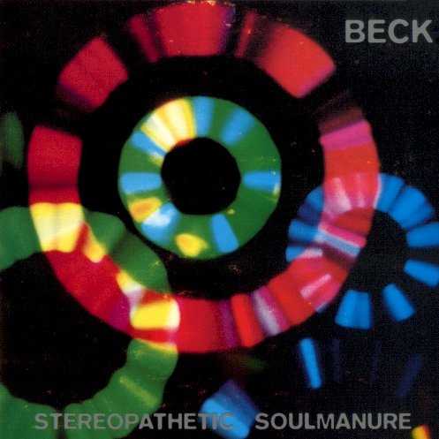 Allmusic album Review : Within months of the release of Mellow Gold, Beck released his second album, Stereopathetic Soulmanure, a schizophrenic collection of lo-fi recordings from between 1988 and 1993. Much of the music on the album draws from the noisy, experimental post-punk of Sonic Youth and the dirty, primitive junk rock of Pussy Galore; his absurdist sense of humor surfaces only rarely, and only in the guise of such sophomoric cuts as "Puttin It Down" and "Satan Gave Me a Taco," while his sense of songcraft is inaudible. Essentially, the record was both a palate cleanser, one designed to scare away the "Loser" fans, and a bid for indie credibility, since the music on Stereopathetic is equally as uncompromising and as unlistenable as Sonic Youth or their many imitators at their most extreme.