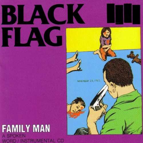 Allmusic album Review : Black Flags most experimental album, Family Man features one LP side of spoken word performances from Henry Rollins and another of instrumental music from the late-Flag lineup of Greg Ginn (guitar), Kira (bass), and Bill Stevenson (drums). Although occasionally chilling in its intensity, the spoken word material, much like the between-song recitations of fellow Californian Jim Morrison (with whom Rollins sometimes shares a vocal similarity here) on the live Doors albums, mostly sounds juvenile and dated after the fact. That said, Family Mans spoken word tracks, along with Jello Biafras recordings with the Dead Kennedys, can largely be credited with bringing "alternative" spoken word to a larger audience who were either unaware of, or could not relate to, the Patti Smith/downtown New York scene. Unlike the solo Rollins tracks, the instrumental music is still challenging and vibrant. Although sounding at times like a high-school garage band attempting to perform Rush covers, Ginn and company play with a sense of desperation and punk rock fury that makes much of the music positively electrifying. Similar in spirit to the less poppy tracks on Hüsker Düs contemporary Zen Arcade, side two of Family Man is characterized by its emotional purity. Ginn reveals himself as a refreshingly and brilliantly free improviser and his playing should serve as an inspiration and lesson to later "punk" bands who value technical proficiency over rockin out. Overall, Family Man is an essential, if atypical, part of the Black Flag canon and should appeal to fans of Sun Ra, Ornette Coleman, or the New York "noise" scene as well.