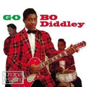 Allmusic album Review : Bo Diddleys second album, 1959s Go Bo Diddley, didnt have as many hits and instant classics as his self-titled 1957 debut, but in terms of ceaseless rhythm, choppy guitar heroics, fearless statements of purpose, and inspired eccentricity, its nearly as brilliant as Bo Diddley, and no one who follows Bos genius should be without it. Go Bo Diddley has it all -- oft-covered classics ("Oh Yea," "Dearest Darling"), hoodoo blues workouts ("You Dont Love Me"), red-hot dance numbers ("Dont Let It Go"), tall tales ("The Great Grandfather," "Willie and Lillie"), stories of romantic difficulties ("Crackin Up"), Bo getting frantic on his guitar ("Bos Guitar," in case you couldnt tell), Bo and maracas man Jerome Green trading insults ("Say Man"), and even Bo showing off his skills on the violin ("The Clock Strikes Twelve"). The recording is full of that priceless five-foot-thick Chess Records echo, which only adds to the epic-scale mystery of these performances, and Bo is audacious and energetic on all 12 tracks. Bo Diddley was always one of the most unusual artists in the first wave of rock & roll, a guy whose sound and songwriting style always set him apart from his peers, and Go Bo Diddley finds him sounding truly individualistic, and truly entertaining to boot. An essential item for fans of early rock at its most beautifully bent.