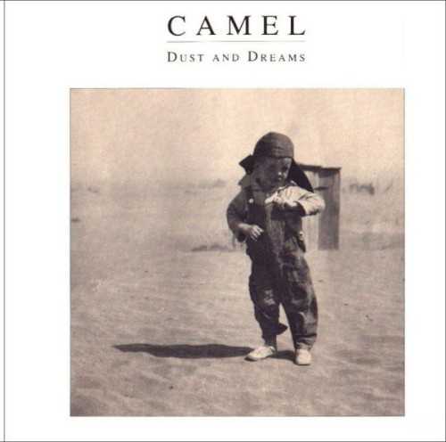 Allmusic album Review : Camel packed up their bags and moved to California, with the dust of a seven-years span of quiet on their backs, and the dream of creative freedom through their own label, Camel Productions, ahead of them. Inspired by the John Steinbeck novel "The Grapes of Wrath" (and one can only hope that Camels westward move went smoother), Dust and Dreams is exactly the sort of labor of love that makes a private label worth having. Elegiac, literate, largely instrumental in spots, this stuff would make most label executives eyes glaze over. Its also the sort of finely wrought music that will delight Camel fans who still fondly imagine their band in the Nude. Despite the long absence since Stationary Traveller, many familiar faces return to Camels ranks: Susan Hoover, Ton Scherpenzeel, Colin Bass, David Paton, and Paul Burgess. Andy Latimer, of course, remains the pivotal figure, writing the songs, taking the vocal leads (his sleepy, deep delivery suggesting a Watersed-down version of Pink Floyd), driving the music with his masterful guitar work. This last point is worth resting at a moment, since Latimers guitar has grown audibly since we last heard him. While some of the guitar passages are classic Camel (e.g., "Cotton Camp"), Latimer is just as likely to invoke the image of David Gilmour ("End of the Line") and Steve Hackett ("Broken Banks," "Hopeless Anger"). Like Nude, Dust and Dreams initially divides its time between songs and instrumentals before ceding halfway through to purely instrumental music. The 18 tracks are interconnected, separated only by a four-second delay before "End of the Line," effectively marking a first and second act. The introductory "Dust Bowl" is a quiet overture reminiscent of Brian Eno, the closing "Whispers in the Rain" is actually an epilogue (the real curtain comes crashing down on "Hopeless Anger"). If it all sounds like a structured play, thats because Dust and Dreams is. The disc exists as a single work broken into two sections, inextricably bound together in the composers mind (themes return, specific points of action take place). In retrospect, its probably a wonder that Nude ever got off the ground, and few studios would have taken a flyer on the equally ambitious Dust and Dreams. Thank goodness Andy Latimer had the fortitude to see this through to completion; it is the mature work of an indomitable dreamer, if a little downbeat. It lacks the immediate melodies of Nude (which many would concede is the better album), but the victories here are harder won and thus to be prized by fans who were still scanning the horizon for the shadow of Camels tall spirit.