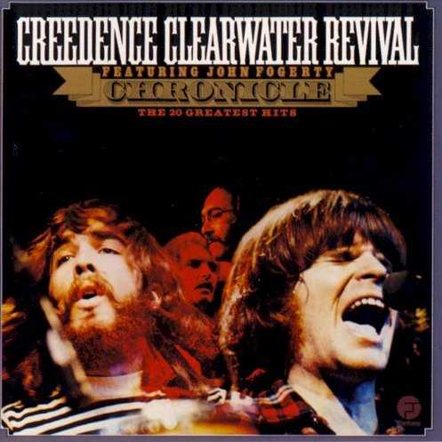 Allmusic album Review : Chronicle, Vol. 1 contains every one of Creedence Clearwater Revivals original 19 hit singles -- including "Proud Mary," "Bad Moon Rising," "Green River," "Down on the Corner," "Travelin Band," "Up Around the Band," and "Have You Ever Seen the Rain" -- plus "I Heard It Through the Grapevine," which became a hit at the same time this double-record compilation was released. Its a lean, concise collection that tells you everything you need to know about Creedence. Several of the bands individual albums are essential, but Chronicle is not only an excellent introduction to the group, it offers definitive proof that the group was one of the definitive singles bands of the late 60s. Rarely has a greatest- hits collection been so well-assembled. [The compact disc edition is hampered by the inclusion of the full-length, 11-minute album version of "I Heard It Through the Grapevine"; its presence slows down the momentum of the collection considerably.]