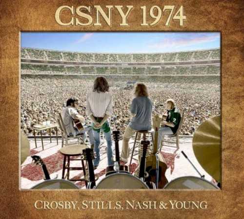 Allmusic album Review : It was, at the time, one of the highest-grossing rock tours ever, grossing over 11 million dollars in an era when such figures were uncommon. Such success camouflaged the chaos behind the scenes -- the bitter fights and feuds, the excess and indulgence that led to Crosby, Stills, Nash & Young pocketing about a half million dollars each, when all was said and done. Big bucks were the reason the CSNY 1974 tour even existed. Efforts to record a new album in 1973, their first since 1970s breakthrough Déjà Vu, collapsed but manager Elliot Roberts and promoter Bill Graham convinced the group to stage the first outdoor stadium tour in the summer of 1974, with the idea that CSNY would test-drive new material in concert, then record a new studio album in the fall, or maybe release a live record from the historic tour. Neither happened. The group cleaved in two upon the tours conclusion and the live tapes sat in the vaults until Graham Nash decided to assemble a box set of the tour just in time for its 40th anniversary in 2014. Nash and producer Joel Bernstein -- the driving forces behind the excellent new millennial archival CSN reissues -- culled the best moments from the nine recorded shows, sometimes cobbling together composites, then assembled the whole thing as a three-CD set designed to replicate the mammoth three-hour sets the quartet played in 1974. That very length indicates how there was room on the 1974 tour for every aspect of CSNY, giving space to sensitive folk, woolly electric guitar jams, hits, and unheard songs. Several of those new songs showed up on albums by CSNY in various permutations, while a few -- mostly written by Young -- never got an airing outside of this tour, so the first official release of "Love Art Blues," "Pushed It Over the End," and even the throwaway Nixon jape "Goodbye Dick" is indeed noteworthy. But what makes CSNY 1974 a substantial chapter in their legacy is how it captures the band in full flight just as its moment is starting to slip away. Stills and Young play with the burly force they channeled into Manassas and Crazy Horse, providing a startling contrast to both the sweetness of disc twos acoustic set and Crosbys excursions into the haze of If I Could Only Remember My Name. Hearing the band pull apart as its members come together is simultaneously thrilling and enervating because Crosby, Stills, Nash, and Young remain locked in a battle to outdo one another; its fascinating to hear them spar, but also draining. Nevertheless, that messy competition is why CSNY 1974 is a vital addition to their canon. Tales of CSNY acrimony are legend, but this rancor rarely surfaced on record. Here, those brawling egos are pushed to the forefront, with all the pretty harmonies operating as an accent to the main event.