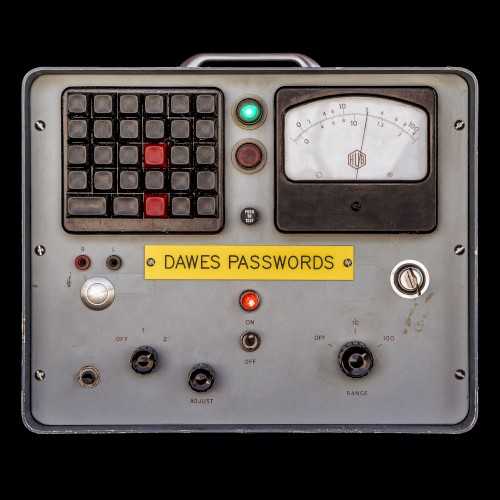 Allmusic album Review : Dawes Taylor Goldsmith has always been the kind of insightful singer/songwriter whose lyrics read a lot like poetry. Theyre like thoughtful journal entries turned into literate, symbol-heavy songs rife with self-effacing revelations and timely insights into the state of the world. So it makes sense that the bands sixth studio album, the aptly titled Passwords, finds Goldsmith investigating notions of communication -- with ourselves and with each other, both successfully and pathetically -- and the myriad ways our social media-frenzied climate can make the truth feel so elusive. He addresses this theme explicitly on the crunchy midtempo opener, "Living in the Future." Singing in a hushed deadpan delivery, he sneers "Its the battle of the passwords/Its the trumpets on the hill/Its that constant paranoia/Its the final fire drill." While he certainly imbues the rest of the album with an equally ominous sense of big-brother fatigue, the warmth and innate humanity at the core of each song lighten the tone. Helping achieve this balance is a longtime associate of the band, Laurel Canyon-based producer Jonathan Wilson. Working together, theyve crafted a somewhat low-key album, full of gently rendered melodies and sophisticated arrangements. Dawes accent their twangy West Coast sound with glassy synthesizers, slippery, Eric Clapton-esque guitars, and jazzy piano lines, smartly evoking the 80s adult contemporary albums of artists like Bruce Hornsby, Fleetwood Mac, and Steve Winwood. The sound fits the dusky, introspective tone of songs like "Stay Down" and "Crack the Case," in which Goldsmith compares modern communication to a "sick version of telephone." Elsewhere, as on "Feed the Fire," he turns his critical eye inward, suspiciously dissecting his own fame and privilege. Similarly, on "Stay Down" he admits that drinking "micheladas in the afternoon" and hiding from reality (and perhaps more specifically the Internet) is often preferable to engaging with it. He sings "Stay down/Til the smoke has been cleared/And your name cant be found." As dark as Goldsmith gets on Passwords, he remains hopeful, even romantic, summoning images of Romeo and Juliet and "Cusack holding that stereo" on the tender love song "Never Gonna Say Goodbye." Its that bittersweet message of hope for humanity on Passwords that resonates the strongest.