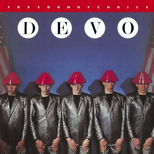 Allmusic album Review : With Freedom of Choice, Devo completed their transition into a full-fledged synth-pop group, producing arguably their most musically cohesive effort in the process. Synthesizers are now fully integrated into the bands sound, frequently dominating the arrangements and at least sharing equal time with the guitars. Everything is played with a cool, polished precision that mirrors the stylized uniformity of the bands visuals; the dissonance is more subdued than in the past, and the uptight rhythms are no longer jarring, instead locking the band into a rigidly even keel. Oddly, even though the music is the least human-sounding Devo had yet produced, their social observations were growing less insular and more sympathetic. Several tunes -- like the oft-covered "Girl U Want" -- have a geeky (but pragmatic) romantic angst that was new to Devo albums, although the bands view of relationships is occasionally colored by their cultural themes of competition and domination. Those preoccupations also inform their breakthrough hit single, "Whip It," but elsewhere, theyre finding enough connection with the rest of the world to moderate their cynicism, at least a little bit. Songs like "Gates of Steel," "Planet Earth," and the title track reveal a frustrated idealism under their irony, one that cant quite understand why Americans dont use more of their freedom to search for happiness. Altogether, theres a little less of the debuts energy, and a little less variety as well. But the songwriting is a match for consistent quality, and moreover, the music on Freedom of Choice is the sound that defines Devo in the minds of many. In the end, that makes it the bands only other truly necessary album.