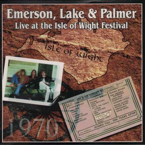 Allmusic album Review : Although it was technically the bands second show together, rock historians generally regard this performance as the real debut of Emerson, Lake & Palmer. The first ELP album was still months away and no one in the crowd had ever heard of the band or its music, but the trio put on a great show that was touted as a huge popular and critical success. In retrospect, there can be little debate that this performance at the legendary Isle of Wight Music Festival launched ELP internationally and, listening to this disc, one can definitely hear flashes of the innovation and daring that would later thrust ELP to the forefront of the progressive rock movement. Though bearing the wrinkles and spots typical of a festival recording, this CD (created using original soundboard masters and digitally remastered 27 years after the actual event) is an experience beautifully illustrating what made ELP -- from day one -- a group unlike any that had come before. Furthermore, it is an important historical testament to one of the last great rock festivals and to the debut of a prog rock institution. For ELP fans, this is where it all began -- and this CD vividly captures the moment. [Live at the Isle of Wight Festival was re-released in 2006 as a CD/DVD Dualdisc called Birth of a Band: Isle of Wight Festival.]