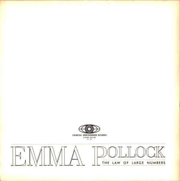 Allmusic album Review : Ex-Delgados vocalist Emma Pollocks excellent 2007 solo debut, Watch the Fireworks, helped curb the hunger pangs felt by many fans after the beloved Scottish indie rockers called it quits in 2004. Hardly a dressed-down Delgados record, it utilized the best elements from the band while upping the hook factor and introducing some much-needed sunlight into the mix. Pollock, who wields a wily pen and an agreeable croon that falls somewhere between Chrissie Hynde and Aimee Mann, crafted another winner with 2010s Law of Large Numbers. Like Fireworks, its a diary of serpentine melodies, metaphors, and styles thats seamed and stitched together by economical production and Pollocks easy delivery. It operates in a sparser, wearier landscape than its predecessor (which will please some hardcore Delgados fans), but through the smoky decay of pensive cuts like "Chemistry Will Find Me" and "The Loop," rise a small army of glorious pop nuggets ("Hug the Harbour," "Confessions") and lovely, austere, modern folk songs ("The Child in Me," "House on the Hill") that distance Pollock from her previous incarnation without sacrificing any of the gifts that brought her to the here and now. Law of Large Numbers wont sneak up and hit you over the head, but it will sneak up on you. Singer/songwriters are a dime a dozen and well-stocked, but in their numbers the great ones shine brighter. the_law_of_large_numbers