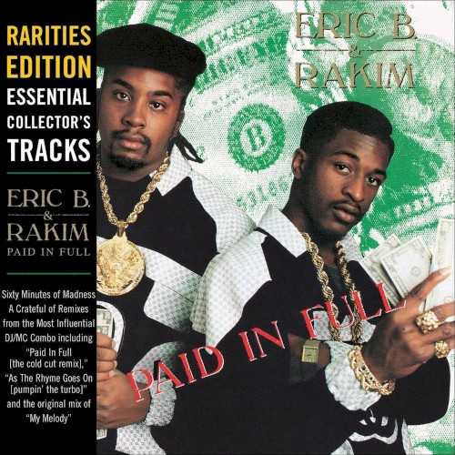 Allmusic album Review : One of the most influential rap albums of all time, Eric B. & Rakims Paid in Full only continues to grow in stature as the record that ushered in hip-hops modern era. The stripped-down production might seem a little bare to modern ears, but Rakims technique on the mic still sounds utterly contemporary, even state-of-the-art -- and that from a record released in 1987, just one year after Run-D.M.C. hit the mainstream. Rakim basically invents modern lyrical technique over the course of Paid in Full, with his complex internal rhymes, literate imagery, velvet-smooth flow, and unpredictable, off-the-beat rhythms. The key cuts here are some of the most legendary rap singles ever released, starting with the duos debut sides, "Eric B. Is President" and "My Melody." "I Know You Got Soul" single-handedly kicked off hip-hops infatuation with James Brown samples, and Eric B. & Rakim topped it with the similarly inclined "I Aint No Joke," a stunning display of lyrical virtuosity. The title cut, meanwhile, planted the seeds of hip-hops material obsessions over a monumental beat. There are also three DJ showcases for Eric B., who like Rakim was among the technical leaders in his field. If sampling is the sincerest form of admiration in hip-hop, Paid in Full is positively worshipped. Just to name a few: Rakims tossed-off "pump up the volume," from "I Know You Got Soul," became the basis for M/A/R/R/S groundbreaking dance track; Eminem, a devoted Rakim student, lifted lines from "As the Rhyme Goes On" for the chorus of his own "The Way I Am"; and the percussion track of "Paid in Full" has been sampled so many times its almost impossible to believe it had a point of origin. Paid in Full is essential listening for anyone even remotely interested in the basic musical foundations of hip-hop -- this is the form in its purest essence.