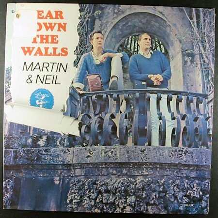 Allmusic album Review : Because of the renown achieved in later years by Fred Neil, it is easy to forget that his partner was much better known at the time Martin & Neil released their sole album in 1964. "Vince Martin With the Tarriers," as they were billed, had scored a Top Ten hit with "Cindy, Oh Cindy" in 1956. Martin possessed the sort of forceful tenor that enabled Glenn Yarbrough to lead the Limeliters to success, and he used it in a similarly dramatic way. It also provided a striking contrast to Neils bass-baritone. Martin & Neil came along at a time when commercial folk was showing a distinct social consciousness, and their style drew heavily on that of the massively popular Peter, Paul & Mary, particularly on the Neil-composed title song, with its stirring utopian tone ("one world in harmony"), and even Martins "Red Balloon," a childrens song in the tradition of "Puff the Magic Dragon" with some lyrics that later turned up in Jefferson Airplanes "Ballad of You and Me and Pooneil." Accompanied by Felix Pappalardi on the bass-like guitarron and John Sebastian on harmonica, the duo strummed 12-string acoustic guitars and used their strikingly different voices to reinvent traditional songs like "I Know You Rider" and "Lonesome Valley," popular covers like Bonnie Dobsons "Morning Dew," and some originals. Neils "Wild Child in a World of Trouble," which he sang alone, looked forward to his career as a solo singer/songwriter, which commenced not long after this album was released. After decades out of print, Tear Down the Walls reappeared in two configurations, as a European two-fer with Neils first solo album, Bleecker and MacDougal, credited to Neil alone and issued in the fall of 2001, and as a straight reissue from the mail order firm Collectors Choice Music in early 2002.