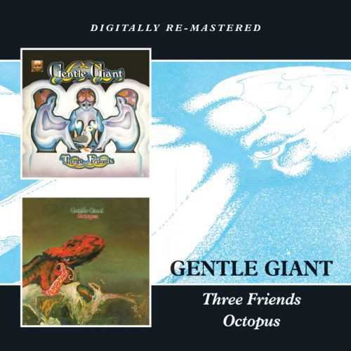 Allmusic album Review : BGOs 2013 double-disc set pairs two 1972 albums from Gentle Giant: their third album Three Friends and its successor, Octopus. Gentle Giant took the reigns of their own production on Three Friends, resulting in a slightly harder sound; "Peel the Paint" wails like hard rock while "Working All Day" works a nice slow grind. Octopus is much more characteristic of Gentle Giant: its heavier tracks feel as dense as jazz and its open-ended tunes feel teasingly complex. By definition, Gentle Giant did not make music intended to be sampled, but this two-fer isnt a bad way to hear the group at both its most direct and most elliptical.