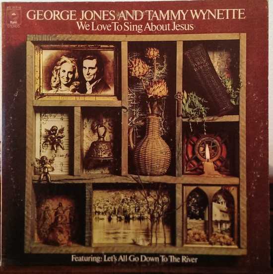 Allmusic album Review : George Jones and Tammy Wynette had both made fine gospel records as solo artists, but when it came time to record their first together, they failed to come up with something memorable. Over-produced, overwrought, and under-written, We Love to Sing About Jesus is largely comprised of songs by Earl Montgomery, with the rest of the album devoted to contemporary country gospel by the likes of Dallas Frazier and Tom T. Hall. Billy Sherrills trademark grandiose productions are made even bigger by the presence of the Jordanaires and the Nashville Edition on backing vocals. Though the production is overbearing, it would have been forgivable if more than a handful of songs -- namely, the single "Old Fashioned Singing," the singalong title track, and Halls "Me and Jesus" -- were memorable. Instead, the songs are almost entirely mediocre and forgettable, making the production the only noticeable thing about the album. Though the album is short, the bombastic production gets a little nerve-wracking about halfway through the album, and by the end of the record the music hasnt provided much inspiration. In all, a wasted opportunity.