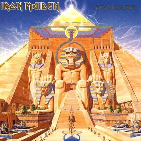 Allmusic album Review : The third in a trilogy of legendary Iron Maiden albums, Powerslave is frequently ranked as the fan favorite of the bunch, capping off a stellar run that sealed the bands genre-defining status. If The Number of the Beast was the all-time metal landmark, Powerslave is perhaps the quintessential Maiden album, capturing all the signature elements of the bands definitive era in one place. The album opens with Maiden at their catchiest, turning in a pair of metal classics right off the bat with the British hit singles "Aces High" (a high-speed ode to a WWII air battle) and the apocalyptic "2 Minutes to Midnight." Next we get an instrumental, "Losfer Words (Big Orra)," of the sort that Maiden periodically deployed to keep fans in awe of their technical chops. A pair of their best and most overlooked album tracks follows; "Flash of the Blade" and "The Duellists" exemplify the glory-minded battle hymns that made up such an important part of their lyrical obsessions, even if both are about sword fighting rather than modern military history. By the end of the album, were seeing Maiden at their most progressive and ambitious. The seven-minute title track builds on the previous albums "To Tame a Land" with its use of Middle Eastern melodies, delving into Egyptian mythology for a rumination on power and mortality. This leads into the biggest, most grandiose epic in the Maiden catalog -- "Rime of the Ancient Mariner," a multi-sectioned, thirteen-and-a-minute prog-fest adapted from the Samuel Taylor Coleridge poem. Though it isnt exactly what youd call hooky, its shifting moods and lofty intellectual aspirations made it a live favorite. This latter material helped ensure that Powerslave was the Maiden album with the biggest impact on the emerging progressive metal genre (which, in its earliest form, essentially fused Rush with this sort of Maiden material). In this context, "Back in the Village" gets somewhat lost in the shuffle; its a thematic sequel to "The Prisoner," though not quite as memorable. So even though we dont hear the punk influences of old, Powerslave catalogs every major facet of the bands personality during the Dickinson years, and does so while firing on all cylinders. Perhaps thats in part because Powerslave is the first Maiden album to feature the same lineup as its predecessor, creating a definite continuity and comfort level. Or perhaps its simply that were witnessing a great band in its creative prime. Whatever the case, its entirely arguable that Powerslave summarizes why Iron Maiden was so important and influential even more effectively than The Number of the Beast, at least on a purely musical level. It may not be quite as accessible, but its every bit as classic and essential.