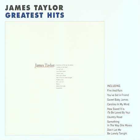 Allmusic album Review : James Taylor had scored eight Top 40 hits by the fall of 1976 when Warner Brothers marked the end of his contract with this compilation. One of those hits, the Top Ten gold single "Mockingbird," a duet with his wife Carly Simon, was on Elektra Records, part of the Warner family of labels and presumably available, but it was left off. "Long Ago and Far Away," a lesser hit (though it made the Top Ten on the easy listening charts), wasnt used either. In addition to the six hits -- "Fire and Rain," "Country Road," "Youve Got a Friend," "Dont Let Me Be Lonely Tonight," "How Sweet It Is (To Be Loved by You)," and "Shower the People" -- that were included, the album featured a couple of less successful singles, "Mexico" and "Walking Man," the album track "Sweet Baby James," and three previously unreleased recordings -- a live version of "Steamroller" and newly recorded versions of "Something in the Way She Moves" and "Carolina in My Mind," songs featured on Taylors 1968 debut album, recorded for Apple/Capitol. The result was a reasonable collection for an artist who wasnt particularly well-defined by his singles. One got little sense of Taylors evolution from the dour, confessional songs of his first two albums to the more conventional pop songs of his sixth and seventh ones. But one did hear isolated examples of Taylors undeniable warmth and facility for folk/country-tinged pop. By the next summer, Taylor was back in the Top Ten on Columbia, and Greatest Hits was out of date. But it remains a good sampler of Taylors more popular early work.