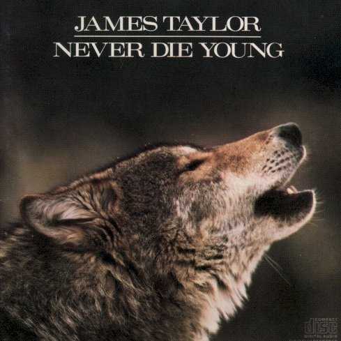 Allmusic album Review : While his aging contemporaries took a variety of tacks to keep up with changing fashions, from adopting more synthesized, percussive production styles to assembling an orchestra and singing standards, James Taylor just kept playing a summer concert tour each year, and periodically putting out another collection of similar-sounding songs. Never Die Young was unusual only in that there was no big oldies cover from the 50s or 60s -- every song was written or co-written by Taylor -- but otherwise it addressed the same audience in much the same terms as he always had. The title song and "Baby Boom Baby" (both Adult Contemporary hits) referred to the passage of time, and the rest floated on a sea of yuppie contentment. "I work hard to see that you remember my name," he sang, and that work seemed to consist of reminding his listeners why they had liked him in the first place.