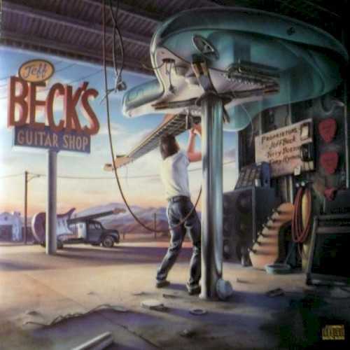 Allmusic album Review : Guitar Shop represents guitar hero Jeff Becks return to the scene following his 1985 pop/rock-based recording, Flash; an outing that featured his one time lead vocalist, Rod Stewart. Essentially, this 1989 release provides Becks ardent admirers with a power-packed outing, brimming with memorable melodies, drummer Terry Bozzios often blistering rock drumming, and keyboardist Tony Hymas effective synth textures. Here, Beck surges onward in altogether stunning fashion via his quirky lead lines, sweet-tempered slide guitar work, disfigured extended notes and deterministic mode of execution. With "Behind the Veil," the band delves into a reggae groove, featuring Becks lower register thematic statements and well-placed notes. Otherwise, the ensemble tackles the blues and hard rock motifs amid Becks crunching chord clusters, animated lines, and soaring heavenward soloing on the lovely and somewhat ethereal ballad titled "Two Rivers." Simply put, this is a wonderfully produced effort and a significant entry into the artists extensive recorded legacy.