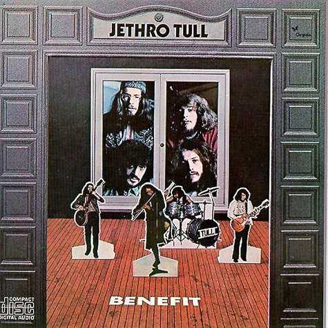 Allmusic album Review : Benefit was the album on which the Jethro Tull sound solidified around folk music, abandoning blues entirely. Beginning with the opening number, "With You There to Help Me," Anderson adopts his now-familiar, slightly mournful folksinger/sage persona, with a rather sardonic outlook on life and the world; his acoustic guitar carries the melody, joined by Martin Barres electric instrument for the crescendos. This would be the model for much of the material on Aqualung and especially Thick as a Brick, although the acoustic/electric pairing would be executed more effectively on those albums. Here the acoustic and electric instruments are merged somewhat better than they were on Stand Up (on which it sometimes seemed like Barres solos were being played in a wholly different venue), and as needed, the electric guitars carry the melodies better than on previous albums. Most of the songs on Benefit display pleasant, delectably folk-like melodies attached to downbeat, slightly gloomy, but dazzlingly complex lyrics, with Barres guitar adding enough wattage to keep the hard rock listeners very interested. "To Cry You a Song," "Son," and "For Michael Collins, Jeffrey and Me" all defined Tulls future sound: Barres amp cranked up to ten (especially on "Son"), coming in above Andersons acoustic strumming, a few unexpected changes in tempo, and Anderson spouting lyrics filled with dense, seemingly profound imagery and statements. As on Stand Up, the group was still officially a quartet, with future member John Evan (whose John Evan Band had become the nucleus of Jethro Tull two years before) appearing as a guest on keyboards; his classical training proved essential to the expanding of the groups sound on the three albums to come. Benefit was reissued in a remastered edition with bonus tracks at the end of 2001, which greatly improved the clarity of the playing and the richness of the sound; the four additional tracks are "Singing All Day," "Witchs Promise," the elegant, gossamer-textured "Just Trying to Be," and the original U.K. mix of "Teacher." Written and recorded prior to Benefit, theyre all lighter in mood than the material from the original album, adding some greater variety but fitting in perfectly on a stylistic level.