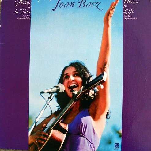 Allmusic album Review : Despite her Latin heritage, Joan Baez probably wouldnt have been encouraged by her 1960s record label, the New York-based independent Vanguard, to sing an entire album in Spanish. At A&M; Records, the Los Angeles firm co-founded by Herb Alpert that she joined in the early 70s, however, it would have been a different story, and it was A&M; that released Gracias a la Vida ("Heres to Life") in 1974. Baez demonstrates an affinity for Mexican folk music on such obvious choices as "Cucurrucucu Paloma," but its no surprise that, a year after the assassination of leading nueva canción folksinger Victor Jara in a military coup in Chile, an atrocity that shocked the American folk community, she has not backed away from her political commitments. There is "Guantanamera," a song that may have been a Top Ten U.S. hit for the Sandpipers in 1966, but that has political implications, as Pete Seeger has been reminding listeners for more than a decade. There is a Spanish version of "We Shall Not Be Moved" ("No Nos Moveran") with a lengthy spoken introduction. There are songs like "El Preso Numero Nueve" ("Prisoner Number Nine"; repeated from 1960s Joan Baez) and "Esquinazo del Guerrillero" ("The Guerillas Serenade"). And, inevitably, there is a song of Jaras, "Te Recuerdo Amanda" ("I Remember You Amanda"), which the slain singer wrote for his mother. But then there is also "Dida," a wordless duet with Joni Mitchell. Throughout, Baez demonstrates her mastery of Spanish singing over authentic arrangements while attempting to stir up her Spanish-speaking listeners just as she does their English-speaking compatriots.