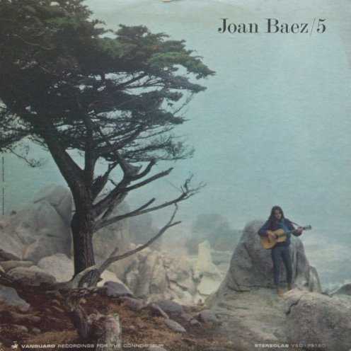 Allmusic album Review : Joan Baez 5 was where the singers music experienced its first major blossoming. Having exhausted most of the best traditional songs in her repertory on her four prior LPs, Baez had to broaden the range of her music, and she opened up some promising new territory in the process. Baez and Vanguard Records must also have recognized by 1964 that the folk audience was changing and, in fact, was no longer just the "folk" audience -- they were expecting current compositions in a folk vein, especially topical material, and also a certain degree of eclecticism, and Joan Baez 5 runs the gamut from classical to country. The album opens with a rendition of Phil Ochs "There but for Fortune" that was so alluring that Vanguard released it as a single, and it actually saw some modest chart action; Baez nearly pulled off a Peter, Paul & Mary, masking the songs piercing, topical lyrics (which addressed more hot-button issues in three minutes than most radio stations preferred to acknowledge in a weeks worth of editorials) in a falsetto so lovely that they simply eased past most of the censors, right-wingers, and anyone else who mightve objected. Her recording of Dylans "It Aint Me Babe" was the latest in a small but growing list of her excellent covers of his songs, culminating with the release of the two-LP Any Day Now later in the 1960s. Even the Dylan cover pales, however, next to her rendition of Richard Farinas "Birmingham Sunday," a recollection of the school bombing thats still a raw nerve in the state of Alabama, four decades later -- her performance is as beautiful as the song itself is quietly dark and ominous. She still found room for material drawn from traditional English folk songs and settings by Richard Dyer-Bennett and John Jacob Niles, and Baezs version of "Stewball" was perhaps the prettiest of a brace of covers of the song (there was even one by the Hollies) from around this period; her performance of "When You Hear Them Cuckoos Hollerin," accompanied by Gino Foreman on guitar, was one of the most haunting recordings in her output. Her attempt at Heitor Villa-Lobos "Bachianas Brasileiras No. 5 -- Aria," accompanied by an ensemble of eight cellos led by Utah Symphony Orchestra conductor Maurice Abravanel (who was also on Vanguard), was a valiant effort that doesnt really come off. Equally unexpected but far more successful is her version of Johnny Cashs "I Still Miss Someone," which was probably the prettiest cover any of the country giants songs had been treated to up to that time (and if Baezs version was noticed by too many people in Nashville, it only bore out the suspicions in some circles that Cash was part of a commie conspiracy). It was Baezs first brush up against country music, which would prove a rich and vital vein for her in the decades to come. Its sign of just how seriously and important Baezs music was considered at that time that the album contained an essay in tribute to Baez by no less a figure than Langston Hughes -- its a sign of the difference in our times that its difficult (indeed, well nigh impossible) to imagine a recording by a white artist in 2002 that would command that kind of attention from a black literary figure, or a record company that would make use of such as essay if it were offered.