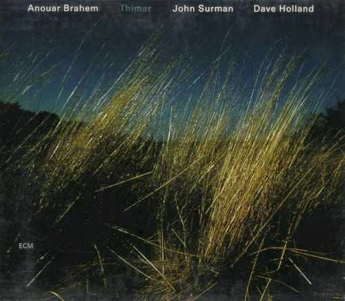 Allmusic album Review : Thimar is a most impressive collaboration between Brahem, soprano saxophonist/bass clarinetist John Surman and double bassist Dave Holland which superbly fuses the traditions of jazz with those of Arab classical music, pushing the parameters of both while succumbing to the clichés of neither.