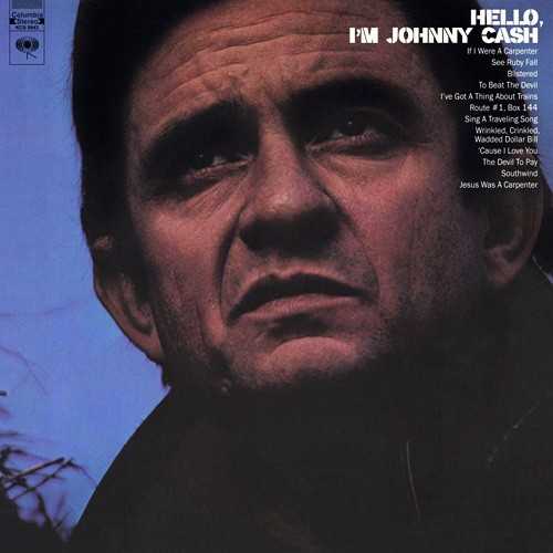 Allmusic album Review : The energy that Johnny Cash and the Tennessee Three captured on the legendary Johnny Cash at Folsom Prison live record can probably never be duplicated. That being said, Hello, Im Johnny Cash comes very close, blending slow talking-blues songs with steam-engine-paced country rockers. This forgotten album may be one of the five best in the Cash discography. It is fueled by great originals (like "Southwind" and "Route #1, Box 144") and well-executed covers (Kris Kristoffersons "To Beat the Devil" and Tim Hardins "If I Were a Carpenter"). On top of that, those songs are upstaged by "See Ruby Fall" (co-written with Roy Orbison) and one of his best 70s hits, "Blistered." The lean, minimalist instrumentation of the Tennessee Three insures the album with great rhythm, and Johnny Cashs voice is as affecting as ever. Note: this album, which is currently out of print, should not to be confused with the 1995 Sony Music Special Products compilation of the same name. hello_im_johnny_cash