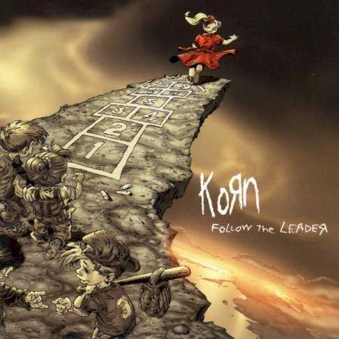 Allmusic album Review : More than anything, Korn are about sound. They write songs, but those wind up not being nearly as memorable as their lurching metallic hip-hop grind. They have yet to exhaust that sound, and thats why their third album, Follow the Leader, is an effective follow-up to their first two alt-metal landmarks. Not that it offers anything new -- its the same sound, offered in a more focused forum than Life Is Peachy, but not sounding as fresh as Korn. In fact, it begins to wear a little thin toward the end of the album, but guitarists Head Welch and Munky Shaffer find enough tonal variations over the course of the album to keep it interesting, and vocalist Jonathan Davis nearly matches them with his cavalcade of voices. If the songs themselves dont leave much of an impression, its because theyre not supposed to -- theyre simply vehicles for the metallic grind, which provides all the visceral rush any Korn fan needs.