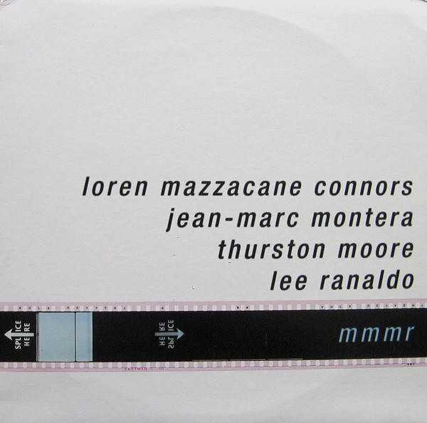 Allmusic album Review : Recorded shortly after the construction of Sonic Youths Echo Canyon Studio in lower Manhattan, MMMR features avant-garde guitarists Loren Mazzacane Connors and Jean-Marc Montera alongside Sonic Youth guitarists (and confessed Connors fans) Lee Ranaldo and Thurston Moore. The disc features three untitled pieces, each with a slightly varied lineup (the first featuring just Connors and Montera, the second adding Moore to the lineup, the third -- and longest -- adding Ranaldo as well). Stylistically, the disc is fairly typical free guitar improv (indeed, thats the only instrument featured), with more emphasis on tone and texture than linear melody or rhythmic development. The first track, featuring just the duo, is -- somewhat obviously -- the most minimal of the three. The addition of Moore and Ranaldo on the succeeding tracks is a nicely logical one, letting the listeners ear subtly grok each of the instrumental voices. The second and third tracks are easily the best, with subtly rhythmic industrial clangs creating an idiosyncratic framework for feedback explorations.