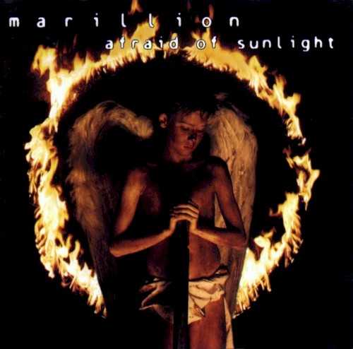 Allmusic album Review : Afraid of sunlight was Marillions first real progressive album since Fish had left the band. While it does not rank as high as classics like Script for a Jesters Tear or Fugazi, it still has some very strong moments. "Cannibal Surf Babe" is a tribute to the 60s (sort of). It starts off like the Beach Boys "California Girls" before turning into the nightmarish tale of a cannibal woman! But the best moments are in the second half of the album, with tracks such as "Out of This World," "Afraid of Sunlight," and "King." As usual with Marillion, the keyboards stand out the most. There are some very beautiful melodic moments and perhaps a better mix between calm and agressive melodies than on previous albums made with Steve Hogarth.