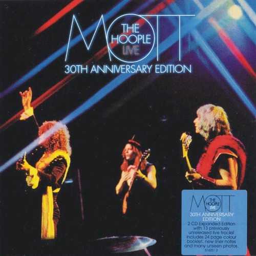 Allmusic album Review : By 1974, Mott the Hoople was quite possibly the greatest concert band in the world, a blur of high-energy rock, high content poetics, and high camp costuming -- Ian Hunter the tough guy in leather and shades; Ariel Bender the street kid, all satin hat flash; Overend Watts, the freakoid in skyscraper thigh boots; and a live show which out-dressed the lot of them. If any band deserved a live album, it was Mott. And if any live album failed to deliver, it was this one. Today, the albums deficiencies seem less severe. Though the bands Bender era remains considerably less well-documented than the earlier Mick Ralphs period, still live material has poured out from a variety of sources, from the Shades of Ian Hunter compilation to the All the Young Dudes box set, and onto the spring 2001 reissue of Benders own Floodgates solo album (an excellent version of "Here Comes the Queen"). Theres even a quasi-legal fan club release for the 1974 King Biscuit broadcast which remains the highpoint of the bands live career. Live, however, remains the only official document of the glory, and the problems commence on the back cover -- a great shot of the band performing "Marionette" on a stage hung with puppets, when the song itself is nowhere in sight. Two shows recorded five months and two continents apart (Londons Hammersmith Odeon in December 1973; New Yorks Uris Theater in May 1974) are highlighted by just seven songs and one medley. The hits "All the Young Dudes" and "All the Way From Memphis," of course, are present, but the remainder of the track list is bizarre to say the least -- the ballads "Rest in Peace" and "Rose" were British B-sides only, while "Sucker," "Walking With a Mountain," and "Sweet Angeline" were never much more than filler on their own original albums (Dudes, Mad Shadows, and Brain Capers, respectively). The medley is mightier, spanning both Motts own history, and rock & rolls in general -- who, after all, would deny the band their own exalted place in the lineage which stretches from "Whole Lotta Shakin" to "Get Back" and beyond (the uncredited snatch of Bowies "Jean Genie")? But even here, one cannot help but think more must have happened that night than a breakneck assault on a handful more cuts -- and sure enough, it did. The Hammersmith show was the night when the management tried to halt the gig during the closing number, and wound up causing a riot. The liner notes remember it well, but the "Mountain" here was found in New York. It is a great album in its own way, the band are in terrific form, and Bender plays the guitar hero better than anyone else of his entire generation. But Mott gigs, like their albums, were about more than simple snapshots -- that was what made the band so important, thats what made their music so memorable. And thats what the fearfully episodic Live completely overlooks.