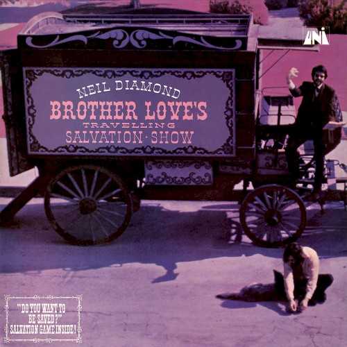 Allmusic album Review : Neil Diamonds second album for Uni offered the typical strengths and weaknesses of his LPs for the label. The strengths? A good single (the title track) and a rather remarkable stylistic diversity. The weaknesses? The failure of any of the other tracks to stand out nearly as much as the single, and the feeling that sometimes Diamond was doing something just to prove he could do it, without the quality material to justify the experimentation. Although taken by itself almost any track sounds normal, running all together the record sounds kind of weird. Theres a rather respectable Dion-esque bluesy groove on "Dig In" (cool stuttering organ on this one); "River Runs, New Grown Plums" has the stop-start rhythm and crisp AM production of earlier singles like "Kentucky Woman," but isnt as strong a tune. Less impressively, "Long Gone" is tinged with country-rock; "And the Grass Wont Pay No Mind" and "Juliet" are above-average MOR pop; "Hurtin You Dont Come Easy" is introspective singer/songwriting; and "Youre So Sweet Horseflies Keep Hangin Round Your Face" is dumb country satire. At other points, it just sounds like his late-60s singles, without being strong enough to justify inclusion on a 45. The album was improved considerably when the hit "Sweet Caroline" was added after its initial release, and the title changed to Sweet Caroline: Brother Loves Traveling Salvation Show.