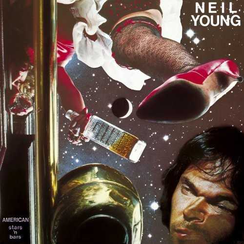 Allmusic album Review : Neil Young made a point of listing the recording dates of the songs on American Stars n Bars; the dates even appeared on the LP labels. They revealed that the songs had been cut at four different sessions dating back to 1974. But even without such documentation, it would have been easy to tell that the album was a stylistic hodgepodge, its first side consisting of country-tinged material featuring steel guitar and fiddle, plus backup vocals from Linda Ronstadt and the then-unknown Nicolette Larson, while the four songs on the second side varied from acoustic solo numbers like "Will to Love" to raging rockers such as "Like a Hurricane." Just as apparent was the albums unevenness: side one consisted of lightweight compositions, while side two had more ambitious ones, with "Will to Love," for example, extending the romantic metaphor of a salmon swimming upstream across seven minutes. The albums saving grace was "Like a Hurricane," one of Youngs classic hard rock songs and guitar workouts, and a perennial concert favorite. Without it, American Stars n Bars would have been one of Youngs least memorable albums, and since it turned up the following year on the compilation Decade, the LP was rendered inessential.