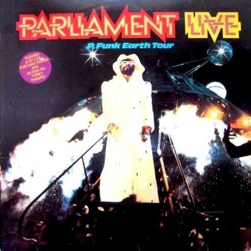 Allmusic album Review : The only officially released in-concert Parliament-Funkadelic album, Live: P-Funk Earth Tour captures George Clinton and company at their peak in 1977, compiling recordings of a couple shows (January 19 at the Los Angeles Forum and January 21 at the Oakland Coliseum). The double-LP/single-CD album cant do justice to the groups extravagant theatrics, most memorably the landing of the mothership, but its a wonderful showcase for their musical ability and their catalog of great songs, most of which come from the 1976 albums Mothership Connection and The Clones of Dr. Funkenstein. No performance was ever the same for these guys, and thats a major aspect of this albums entertainment value, for its interesting to compare these live performances to their studio counterparts. Of particular note are the 15-minute extended performance of "Dr. Funkenstein" and the three-minute montage "Landing (Of the Holy Mothership)." Though unessential, Live: P-Funk Earth Tour is worth investigating for anyone curious about the Parliament-Funkadelic live experience and is a welcome alternative to the many bootlegs and latter-day P-Funk All Stars live recordings that have circulated over the years.