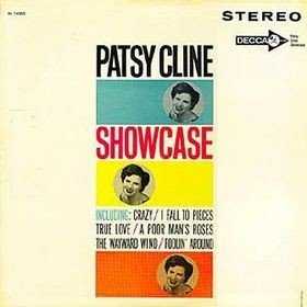 Allmusic album Review : One of only three albums released in her lifetime, Showcase was the first set of sessions after her near-death in a car crash in 1961. The recordings teamed her up with the Jordanaires and produced the hits "Crazy" and "I Fall to Pieces" as well as new, more stylized versions of "Walkin After Midnight" and that singles original flip, "A Poor Mans Roses (Or a Rich Mans Gold)." This release features the second cover photo that was issued after her death, replacing the original cover art.