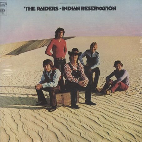 Allmusic album Review : John D. Loudermilks composition "Indian Reservation (Lament of the Cherokee Reservation Indian)," a Native American protest song, doesnt have much to do with The Raiders earlier music or image. But a hit is a hit is a hit, and the song went to number one in the summer of 1971, briefly resurrecting what had been a nearly moribund recording career for The Raiders. The inevitable cash-in album was an oddly thrown-together affair, including Raiders versions of songs like "The Shape of Things to Come" (from the movie Wild in the Streets, for which singer Mark Lindsay had been short-listed as the lead) and "Eve of Destruction" (guess it was the protest angle that got it on). Then there was Leon Russells "Prince of Peace" (Russell once subbed for Revere on a tour, so maybe there was some payback here) and the recent Stevie Wonder hit "Heaven Help Us All." None of this sounded like Raiders material, but it did resemble the kind of stuff Lindsay was covering under his own name.