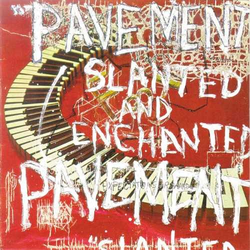 Allmusic album Review : Listening to Slanted & Enchanted is like listening to a college radio station that you can barely tune in -- melodies are interrupted by shards of white noise, only to have a simple hook pull everything back into focus. On their first full-length album, Pavement constructed a cycle of gleeful guitar noise punctuated by fragments of melody floating in and out of the chaos. Aesthetically, the thin, noisy low-fidelity production is appealing and uncompromising, but what makes Slanted & Enchanted remarkable is the songwriting. Instead of disguising an underdeveloped sense of songcraft, the production embellishes and subverts the bands gift for unusual, catchy hooks. Surrounded by fuzzy, noisy guitars, white noise, and Stephen Malkmus languid vocals, the pure pop melodies of "Trigger Cut" and "Summer Babe" sound foreign, but the production gives context to the gorgeous melancholy of "Here" and the brooding "In the Mouth a Desert." Some listeners may initially find the lo-fi sound of the record inaccessible, but the sheer strength of Pavements songs settles in after a few plays.