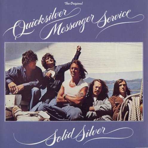 Allmusic album Review : Solid Silver is the last Quicksilver album to fit into the groups original time line -- although this was really a reunion rather than an actual continuation of their previous work, reestablishing however briefly the classic core lineup of Dino Valente, John Cipollina, David Freiberg, Greg Elmore, and Gary Duncan. And the results are impressive, even at times glorious and soaring, and not just on Valentes compositions, which fill six of the ten slots on the album. His work is as good as ever, and the haunting "Cowboy on the Run" was practically worth the price of the album. But its Gary Duncans "Gypsy Lights" that opens the album on a powerful yet lyrical (and memorable) note, and in more of a pop vein than listeners are accustomed to from this band; David Friebergs "I Heard You Singing" isnt bad, either, and is a lot closer to the bands classic sound. Most of the album represents a latter-day folk-rock (or blues-rock) cum acid sound, not too far removed from the virtuoso levels achieved earlier in the decade by the Jefferson Airplane, with the members fairly playing their hearts out here like its as urgent as any of their classic late-60s recordings. But perhaps that also explains the albums commercial failure -- released in 1975, it sounds as though its caught in a time warp about six or seven years in the past, which for some listeners was exactly where the band and its sound belonged.