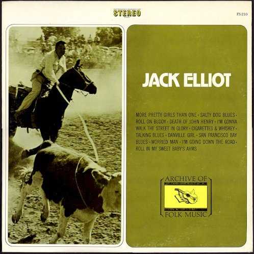 Allmusic album Review : When Ramblin Jack Elliotts name comes up in folk magazines, hes usually identified as a Guthrie copy who later passed on his skills of impersonation to Bob Dylan. This is true to a point, but a listener doesnt have to check out but three or four tracks on Jack Elliott to find out what an original oddball he is. Its true, he does cover Guthries "1913 Massacre" here, and he tends to prefer traditional material like "Will the Circle Be Unbroken" and "More Pretty Girls" over originals. But his extravagant vocals deliver this material in the strangest, most startling manner. The listener can never be sure whether hes sending up a song like "Roll on Buddy" or just determined to turn tradition on its head. The most fun and fascinating piece here is "Guabi Guabi," an African folk song that Elliott learned by copying the vocal inflections. Of course, in his typical fashion, he talks through part of song explaining that he couldnt understand a certain section of the original. In his off the cuff, just for the hell of it way, Elliott has more in common with the Holy Modal Rounders than traditionalists like Pete Seeger or the New Lost City Ramblers. Jack Elliott manages to pay its respects to public domain material while still being entertaining.