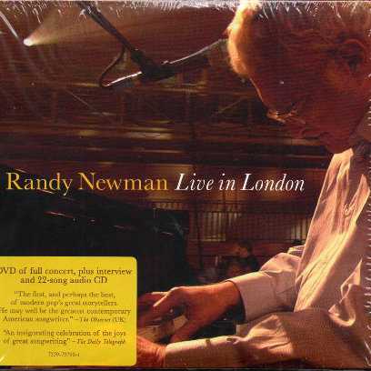 Allmusic album Review : Through most of his first decade as a recording artist, Randy Newman was a critics darling known to the mainstream pop audience only through the songs he wrote that were recorded by artists such as Dusty Springfield, Three Dog Night, and Harry Nilsson, his own records often being too lyrically blunt (and his vocals too froggy) for radio. Newman finally scored a hit of his own with "Short People" in 1978, but his greatest success came in the 1990s; his profitable sideline in writing film scores eventually grew into his primary occupation, and the theme songs he wrote for movies like Toy Story, Monsters Inc., Cars, and The Princess and the Frog earned him a reputation for composing warm but clever pop tunes that overshadowed his more personal work in the public eye. In recent years, Newman appears to have gone on a low-key campaign to remind folks about the music he made before hitting pay dirt with Pixar and Disney; hes recorded two volumes of The Randy Newman Songbook in which he revisits gems from his back catalog with only his piano accompanying his vocals, and now hes released Live in London, which documents a show from a 2008 British tour in support of the album Harps and Angels. The 22-song set list spans the whole of Newmans recording career, including one tune from his 1968 debut LP ("Love Story") as well as several selections from Harps and Angels, and while Newman performs eight numbers solo at the piano, on the rest hes accompanied by the BBC Concert Orchestra, offering a generous reminder that Newmans skill as an arranger is on a par with his gift as a composer. Newman has never possessed a traditionally "great" voice, and his instrument wavers a bit on several of these selections, but his sense of phrasing and his ability to inhabit a character is still impressive, and his piano work, perhaps the only thing Fats Domino and Aaron Copland will ever have in common, is excellent. The tone of Live in London is relaxed but confident, and Newmans between-song patter offers a witty look into the wealth of ideas and influences that inform his songwriting, from Americas stature in the eyes of the world to his sons report cards. Live in London doesnt quite catch Randy Newman at his best as a performer, but he clearly knows how to make his great songs connect with an audience, and as an overview of his career as one of Americas best and most intelligent songwriters, its well worth investigating for longtime fans as well as those who know little of him beyond "Youve Got a Friend in Me."