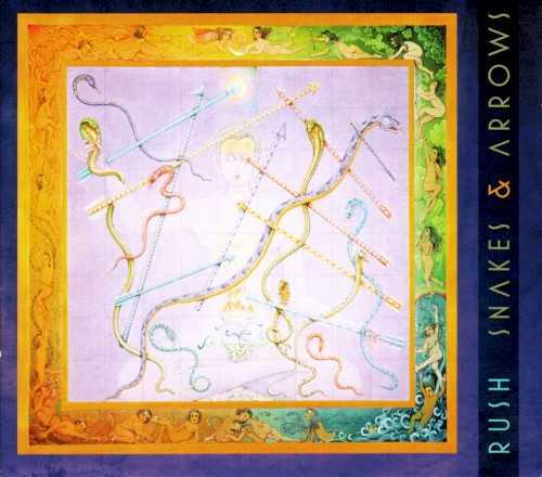 Allmusic album Review : When Rush issued Vapor Trails in 2002, they revealed that -- even after Neil Pearts personal tragedies in the 1990s had cast the groups future in doubt -- they were back with a vengeance. The sound was hard-hitting, direct, and extremely focused. Lyrically, Peart went right after the subject matter he was dealing with -- and it was in the aftermath of 9/11 as well, which couldnt help but influence his lyric writing. In 2004 the band issued a covers EP that was in one way a toss-off, but in another a riotous act of freewheeling joy that offered a side of the band no one had heard for 30 years. There were a couple of live offerings and a 30th anniversary project as well that kept fans happy perhaps, but broke -- though Rush in Rio was the kind of live album every band hopes to record. Snakes & Arrows represents the bands 18th studio album. Produced by Nick Raskulinecz (Foo Fighters, Velvet Revolver, Superdrag), the record is another heavy guitar, bass, and drums...drums...and more drums record. The title came -- unconsciously according to Peart -- from a centuries-old Buddhist game of the same name about karma, and also from a play on the words of the childrens game Chutes and Ladders. Its subject matter is heavy duty: faith and war. From the opening track (and first single), acoustic and electric guitars, bass hum, and Pearts crash-and-thrum urgency in the almighty riff are all present. When Geddy Lee opens his mouth, you know you are in for a ride: "Pariah dogs and wandering madmen/Barking at strangers and speaking in tongues/The ebb and flow of tidal fortune/Electrical charges are charging up the young/Its a far cry from the world we thought wed inherit/Its a far cry from the way we thought wed share it...." At the same time, inside the frame of the refrain, Lee refuses to be conquered in the face of chaos: "One day I feel like Im ahead of the wheel/And the next its rolling over me/I can get back on/I can get back on." Alex Lifesons guitars swell and Pearts crash cymbals ride the riff and push Lee to sing above the wailing fray. Great beginning.<br><br> "Armor and Sword" contains an instrumental surprise. After an initial ride-cymbal clash, the guitar and bassline sound exactly like King Crimson playing something from Red or Larks Tongues in Aspic. The theme is repeated on an acoustic guitar before Lee begins singing about the shadowy side of human nature brought on by the many times children are scarred in development. The boom and crackle of electric guitars and bass are all there, but so is that sense of melody that Rush have trademarked as Lee states, "...No one gets to their heaven without a fight/We hold beliefs as a consolation/A way to take us out of ourselves...." There is no screed for or against religion per se, but a stake in the claim of hope and faith as absolutely necessary to accomplish anything, hence the refrain. Peart beautifully articulates the dark side of lifes undersurface; he has been writing the best lyrics of his entire career on the bands last two studio records -- only two in the last ten years. The dynamic works against the melody and Lifesons brief but screaming solo is a fine cap on it. "Workin Them Angels" blends the acoustic against the electrics gorgeously, and Lee sings counterpoint to the guitars. "The Larger Bowl" is one of those Rush tunes that builds and builds both lyrically and musically, beginning with only Lees voice and Lifesons acoustic guitar. Its shift-and-knot rhythms and spatial dynamics offer the impression -- as does the rest of the album -- that the bandmembers are playing in the same room at the same time (it happened to a lesser degree on Vapor Trails, but here the impression is constant). The sounds -- both hard and soft -- blend together wonderfully. The live feel of the record with its sonic washes and overdubbed guitars and vocals creates near chaos without loss of control. Its like teetering on the edge of an abyss with one eye on both sides of it. Song by song, the notions of tension build, taking the listener to a place where hope and faith are challenged continually, not only in the face of the entire world, but in ones personal relationships -- check "Spindrift." Echoes of T.S. Eliots The Waste Land, Robert Frost, Matthew Arnold, and The Odyssey are glanced upon, as is The Dhammapada in the Buddhist scriptures -- with more of a thematic than referential purpose.<br><br> Amid all this seriousness, there is a bit of humor. The instrumental track "Malignant Narcissism" references a line in the comedic film Team America: World Police from Matt Stone and Trey Parker of South Park fame. It comes from a line in the film that reveals how terrorists think. Its one of three absolutely stunning instrumentals; another is "The Main Monkey Business," which sounds like the closest Rush have gotten to jamming in the studio in over 20 years. Think of the intensity of 2112 with the musicianship of Vapor Trails, and you begin to get a picture: screaming guitars, deep bass thrum, soaring keyboards, and all those pop-and-boom drums from Pearts massive kit. "The Way the Wind Blows" is Rush taking on the blues in massive metallic style, and it feels more like Cream in the intro. Lees vocal drives deep inside the lyric -- its tense, paranoid, yet revelatory. Its about the perverse magnetism of religion and war, and how both are seemingly designed to be cause and effect: fanatical religiosity leads to war. There are different theories on this, but Peart distills them well, as if hes read (but not necessarily completely understood) René Girards seminal work Violence and the Sacred. The album changes pace a bit with the instrumental "Hope," a largely 12-string acoustic guitar piece played off a medieval theme by Lifeson. "Faithless" is anything but. Its one of those Rush tracks where counterpoint vocals against the guitars and basslines create that unique welling of sound that occurs when the band is at its peak on-stage. The set ends with "We Hold On," a track that expresses the sum total of all the struggles life offers and holds. Here Eliot the poet is quoted directly at the end of the third verse. Its anthemic, with backmasked guitars, Peart playing actual breaks, and Lees bass holding the chaos together with a constant pulsing throb, guiding the various knotty musical changes back to the center of the verse and refrain, which is the place where the cut just explodes in sonic fury. Snakes & Arrows is one of the tightest conceptual records the band has ever released. Musically, it is as strong as their very best material, without a lapse in texture, composition, production, musicianship, or sheer rock intensity. There are real heart and fire in this album. It was well worth waiting for.