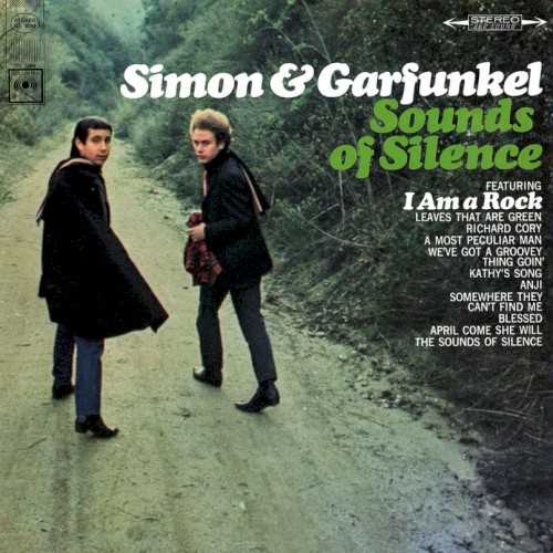 Allmusic album Review : Simon & Garfunkels second album, Sounds of Silence, was recorded 18 months after their debut long-player, Wednesday Morning, 3 AM -- but even though the two albums shared one song (actually, one-and-a-half songs) in common, the sound here seemed a million miles away from the gentle harmonizing and unassuming acoustic accompaniment on the first record. In between, there had been a minor earthquake in the pop/rock world called "folk-rock," which resulted in the transformation of their acoustic rendition of "The Sound of Silence" into a classic of the new genre, complete with jangling electric guitars and an amplified beat that helped carry it to the top of the charts. The duo hastily re-formed, Paul Simon returning from an extended stay in England with a large song bag (part of which he had already committed to vinyl, on his U.K. album The Paul Simon Songbook). Simon & Garfunkel rushed into the studio in the fall of 1965 to come up with a folk-rock album in a hurry: fortunately, theyd already recorded two sides, "Somewhere They Cant Find Me" (actually, Simons rewrite of their first album‘s title track) and "Weve Got a Groovey Thing Goin," both featuring a band accompaniment. Davy Grahams bluesy "Anji," a rare instrumental outing by Simon, filled another slot, and "Richard Cory" filled another. The latter, Simons adaptation of poet Edwin Arlington Robinson‘s work, was a sincere effort at relevance -- Richard Cory has every material thing a man could want but still takes his own life, a hint at one aspect of middle-class teenaged angst of the mid-60s; high school English teachers were still using it to motivate students in the 70s. Though a rushed effort, this was a far stronger album than their debut, mostly thanks to Simons compositions; indeed, in one fell swoop, the world learned not only of the existence of a superb song-poet in Paul Simon, but, in Simons harmonizing with Art Garfunkel, the finest singing duo since the Everly Brothers. But it also had flaws, some of which only became fully apparent as their audience matured: the snide, youthful sensibilities of "I Am a Rock" and "Blessed" havent aged well. And the musical concessions, on those tracks and "Richard Cory," to folk-rock amplification have also worn poorly; even in 1966, the electric guitars, piano, organ, and drums, sounded awkward in context with the duos singing, like something grafted on, though in fairness, those sounds did sell the album. The parts that work best, "Kathys Song" and "April Come She Will," two of the most personal songs in Simons output, were similar to the stripped-down originals Simon had cut solo in England, and among the most affecting (as opposed to affected) folk-style records of their era; similarly, Simons rendition of the folk-blues instrumental "Anji" is close to composer Davy Grahams original, just recorded hotter, while "Leaves That Are Green" is pleasantly if unobtrusively ornamented with electric harpsichord, rhythm guitar, and bass.