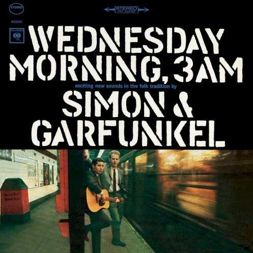 Allmusic album Review : Wednesday Morning, 3 AM doesnt resemble any other Simon & Garfunkel album, mostly because their sound here was fundamentally different from that of the chart-topping duo that emerged a year later. Their first record together since their days as the teen harmony duo Tom & Jerry, the album was cut in March 1964, at a time when both Simon and Garfunkel were under the spell of folk music. As it had in 1957 with "Hey, Schoolgirl," their harmonizing here came out of the Everly Brothers playbook, but some new wrinkles had developed -- Paul Simon was just spreading his wings as a serious songwriter and shares space with other contemporary composers. The album opens with a spirited (if somewhat arch) rendition of Gibson and Camps gospel/folk piece "You Can Tell the World," on which the duos joyous harmonizing overcomes the intrinsic awkwardness of two Jewish guys from Queens, New York doing this repertory. Also present is Ian Campbells "The Sun Is Burning," a topical song about nuclear annihilation that Simon heard on his first visit to England as an itinerant folksinger the year before. But the dominant outside personality on the album is that of Bob Dylan -- his "Times They Are A-Changing" is covered, but his influence is obvious on the oldest of the Simon originals here, "He Was My Brother." Simons first serious, topical song, dealing with the death of a freedom rider -- and dedicated to Simons slain Queens College classmate Andrew Jacobs -- it was what first interested Columbia Records producer Tom Wilson in Simon & Garfunkel. By the time the album was recorded, however, Simon had evolved beyond Dylans orbit and developed a unique songwriting voice of his own, though he still had some distance to go. His other originals betray the artifice of an English major at work, sometimes for better, as on "Sparrow" and the original, all-acoustic release of "The Sound of Silence," and at times for worse, on the half-beautiful but too-precious title song (which he would re-write more successfully as "Somewhere They Cant Find Me"). There are also a pair of traditional songs, a beautifully harmonized rendition of "Peggy-O" -- which they probably picked up in Greenwich Village, or from recordings by Dylan or Joan Baez -- and "Go Tell It On the Mountain," both of which fit well into the zeitgeist of the folk revival. The record didnt sell on its original release, however, appearing too late in the folk revival to attract much attention -- Bob Dylan was already taking that audience to new places by adding electric instruments to his sound. But the seeds of the duos future success were planted when, months after the album had been given up for dead -- and the duo had split up -- the all-acoustic rendition of "The Sound of Silence" started getting radio play on its own in some key markets, which possessed to producer Wilson to try and adapt it to the new sound, overdubbing an electric band.