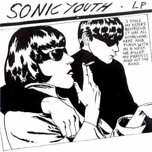 Allmusic album Review : Any doubts as to the continuing relevance of Sonic Youth upon their jump to major-label status were quickly laid to rest by Goo, their follow-up to the monumental Daydream Nation. While paling in the shadow of its predecessor, the record is nevertheless a defiant call to arms against mainstream musical values; the Geffen logo adorning the disc is a moot point -- Goo is, if anything, a portrait of Sonic Youth at their most self-indulgently noisy and contentious, covering topics ranging from Karen Carpenter ("Tunic") to UFOs ("Disappearer") to dating Jesus mom ("Mary-Christ"). Even Public Enemys Chuck D joins the fracas on the single "Kool Thing," which teeters on the brink of a cultural breakthrough but falls just shy of the mark; the same could be said of Goo itself -- by no means a sellout, it nevertheless lacks the coherence and force of the groups finest work, and the opportunity to violently rattle the mainstream cage slips by.