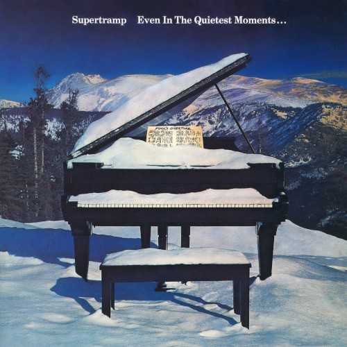 Allmusic album Review : The title of Even in the Quietest Moments... isnt much of an exaggeration -- this 1977 album finds Supertramp indulging in some of their quietest moments, spending almost the album in a subdued mood. Actually, the cover photo picture of a snow-covered piano sitting on a mountain gives a good indication of what the album sounds like: its elegant yet mildly absurd, witty but kind of obscure. It also feels more pop than it actually is, despite the opening single, "Give a Little Bit," their poppiest song to date, as well as their biggest hit. If the rest of the album doesnt boast another song as tight or concise as this -- "Downstream" comes close but it doesnt have the same hook, while "Babaji," a pseudo-spiritual moment that falls from the pop mark; the other four tracks clock in well over six minutes, with the closer, "Fools Overture," reaching nearly 11 minutes -- it nevertheless places a greater emphasis on melody and gentle textures than any previous Supertramp release. So, its a transitional album, bridging the gap between Crime of the Century and the forthcoming Breakfast in America, and even if its not as full formed as either, it nevertheless has plenty of fine moments aside from "Give a Little Bit," including the music hall shuffle of "Loverboy," the Euro-artiness of "From Now On," and the "Fool on a Hill" allusions on "Fools Overture."