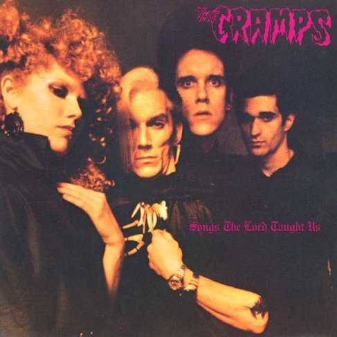 Allmusic album Review : Continuing the spooked-out and raging snarls of their Gravest Hits EP, the Cramps once again worked with Alex Chilton on the groups full-album debut, Songs the Lord Taught Us. The jacket reads "file under: sacred music," but only if ones definition includes the holy love of rockabilly sex-stomp, something which the Cramps fulfill in spades. Having spent Gravest Hits mostly doing revamps of older material, the foursome tackled a slew of originals like "The Mad Daddy" and "TV Set" this time around, creating one of the few neo-rockabilly records worthy of the name. Years later Songs still drips with threat and desire both, testament to both the bands worth and Chiltons just-right production. "Garbageman" surfaced as a single in some areas, a wise choice given the at-once catchy roll of the song and downright frightening guitar snarls, especially on the solo. The covers of the Sonics "Strychnine" and Billy Burnettes "Tear It Up" -- not to mention the concluding riff on "Fever" -- all challenge the originals. Interior has the wailing, hiccuping, and more down pat, but transformed into his own breathless howl, while Ivy and Gregory keep up the electric fuzz through more layers of echo than legality should allow. Knox helms the drums relentlessly; instead of punching through arena rock style, Chilton keeps the rushed rhythm running along in the back, increasing the sheer psychosis of it all.