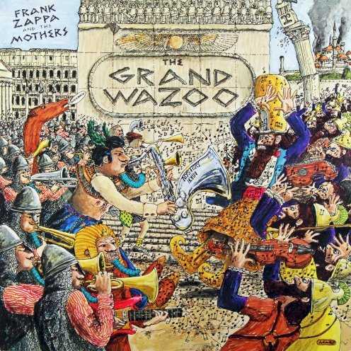 Allmusic album Review : Like its immediate predecessor, Waka/Jawaka, The Grand Wazoo was a largely instrumental jazz rock album recorded during Frank Zappas convalescence from injuries sustained after being pushed off a concert stage. While Zappa contributes some guitar solos and occasional vocals, the focus is more on his skills as a composer and arranger. Most of the five selections supposedly form a musical representation of a story told in the liner notes about two warring musical factions, but the bottom line is that, overall, the compositions here are more memorably melodic and consistently engaging than Waka/Jawaka. The instrumentation is somewhat unique in the Zappa catalog as well, with the band more of a chamber jazz orchestra than a compact rock unit; over 20 musicians and vocalists contribute to the record. While Hot Rats is still the peak of Zappas jazz-rock fusion efforts, The Grand Wazoo comes close, and its essential for anyone interested in Zappas instrumental works.