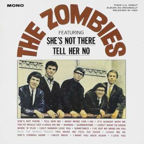 Allmusic album Review : After the double-sided hit single "Shes Not There" b/w "You Make Me Feel Good" topped the U.S. charts in the fall of 1964, Parrot Records quickly culled together this LP for 1965 release. The dozen tracks were taken from material the Zombies cut for their 1965 U.K. debut album, Begin Here. Also included are "Its Alright With Me" and "Sometimes" from the combos self-titled EP. Regardless of presentation, The Zombies (Featuring Shes Not There and Tell Her No) aptly portrays the quintet of Chris White (bass), Rod Argent (keyboards/vocals), Colin Blunstone (guitar/vocals), Paul Atkinson (guitar), and Hugh Grundy (drums) in terms of the bands fresh blend of intelligent Brit-pop. Their efforts are equally laudable on the strength of originals such as "Tell Her No" and "What More Can I Do" as they are on the blue-eyed soulful medley interpretation of the Miracles "Youve Really Got a Hold on Me" with Sam Cookes "Bring It on Home to Me." This is stylistically complemented by the R&B rave-up on Muddy Waters "I Got My Mojo Working" and the ultra hip jazzy arrangement of the Gershwin standard "Summertime." The Zombies obvious appreciation for adeptly crafted melodies and rich vocal harmonies likewise made them favorites of pop fans as well as more discerning listeners. "Work n Play" is an instrumental credited to producer Ken Jones. Initially, the piece was simply used to fill out the long-player. That was until the tune was more fully developed by the band, and under the direction of Argents fiery lead harmonica they turn the proposed filler into a rock & roll killer. Those wishing to obtain a more thorough examination of this era are directed to the decidedly more thorough 2001 Repertoire reissue of Begin Here or the "final word" four-disc Zombie Heaven anthology from 1997.