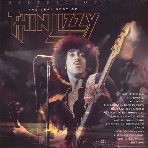 Allmusic album Review : Several Thin Lizzy best-of collections have surfaced over the years (such as 1981s Adventures of Thin Lizzy and 1984s Lizzy Lives!), but the best two are undeniably 1996s Wild One and 1991s Dedication. While not as extensive as Wild One (only one track is featured from their 80s work), Dedication contains more early selections than the other mentioned titles. But the real attraction for Lizzy buffs is the inclusion of the previously unreleased title track, which was completed by the other members years after Lynotts passing in 1986. Elsewhere, often-overlooked tracks like "She Knows," "Fighting My Way Back," and "Cowboy Song" get to share the spotlight with such familiar faves as "The Boys Are Back in Town," "Bad Reputation," "Jailbreak," "Waiting for an Alibi," "Dancing in the Moonlight," and "Dont Believe a Word." Also included is an essay in which Lynott is quoted as saying that hed like Lizzy to be remembered as a great guitar band (in the tradition of the Yardbirds, etc.). After hearing the great tracks on Dedication, youll be reminded that there was so much more to this legendary band.