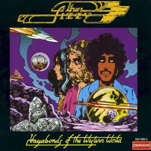 Allmusic album Review : After achieving a reluctant Top Ten hit with a rock version of the traditional Irish pub ballad "Whiskey in the Jar," Thin Lizzy began work on Vagabonds of the Western World -- their third, and ultimately last album for Decca Records. The singles surprise success gave the band bargaining power to demand more money and time to record, resulting in their first sonically satisfying album. The environmentally-conscious R&B; of "Mama Nature Said" kicks things off with Eric Bell leading the way on slide guitar. The overblown "The Hero and the Madman" and the tepid "Slow Blues" threaten to derail the proceedings, but all is well again when the band break into their first bona fide classic "The Rocker." Brimming with attitude and dangerous swagger, Lynott sets the tone as drummer Brian Downey explodes into life for the first time on vinyl. Lizzys Irish heritage permeates the title track, and the beautiful "Little Girl in Bloom" is absolutely flawless, featuring Lynott, the poet, in top form. In many ways, Vagabonds actually rocks harder than Lizzys next album, the soulful Night Life -- often considered the bands first "important" record. And with the inclusion of four non-LP singles, including the aforementioned "Whiskey in the Jar," this package becomes even more appealing.