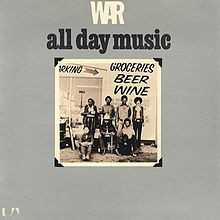 Allmusic album Review : As controlled as their self-titled debut was loose, Wars sophomore effort, All Day Music, appearing a little over six months later in November 1971, was packed with subtly understated grooves. A hit with the fans, the LP peaked in the Top Ten, ultimately spending a massive 39 weeks on the charts. Side one is a gorgeous slab of mellow grooves and jazzed funk highlighted by both the title track and "Get Down," while "Thats What Love Can Do" is an outstanding, textured, sleepy love affair revolving around the bands superior vocal harmonies and a tenor sax solo. The light, spare rhythm is like a warm treacle binding. With just three songs picking up the second half, War steps up the pace across the Latin-influenced jam "Nappy Head," the funky, bass-laden "Slipping Into the Darkness," and the all-out electric blues jam that rips through the prototype "Baby Brother." The latter was recorded live on June 30, 1971, at Californias Hollywood Bowl and would, in revised and seriously edited form, be reborn as the monster "Me and Baby Brother" on Wars Deliver the Word opus. Not nearly as fiery (with the exception of "Baby Brother," of course) as either their live performances or later albums, All Day Music is still one of this bands best-ever efforts. At times mellow enough to border on horizontal, the songs are filled with such texture and such rich intent that even in the bands quietest breath there is a funky resonance that fulfills Lee Oskars vision fully.